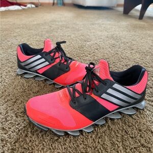 Adidas Red and Black Springblade Shoes